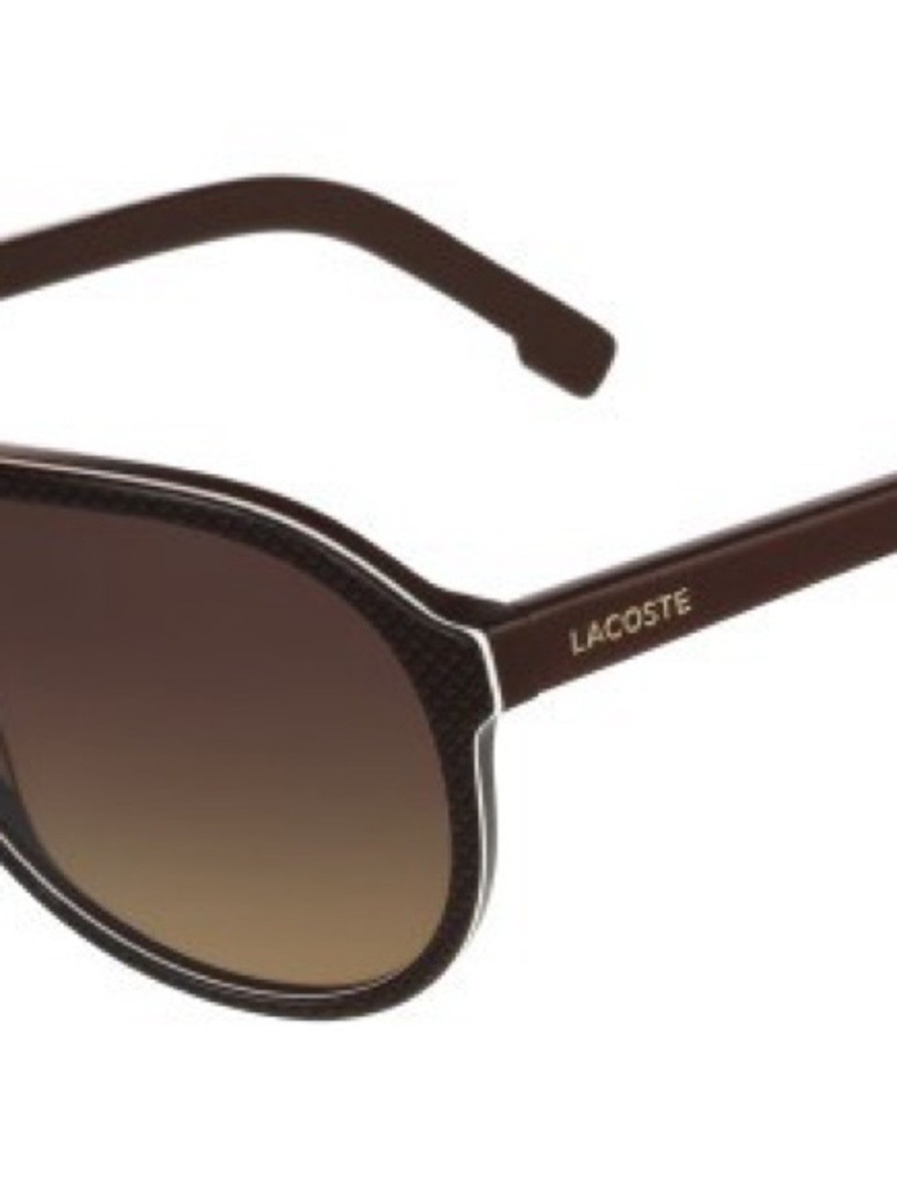 Lacoste Brown Gradient Aviator Sunglasses
